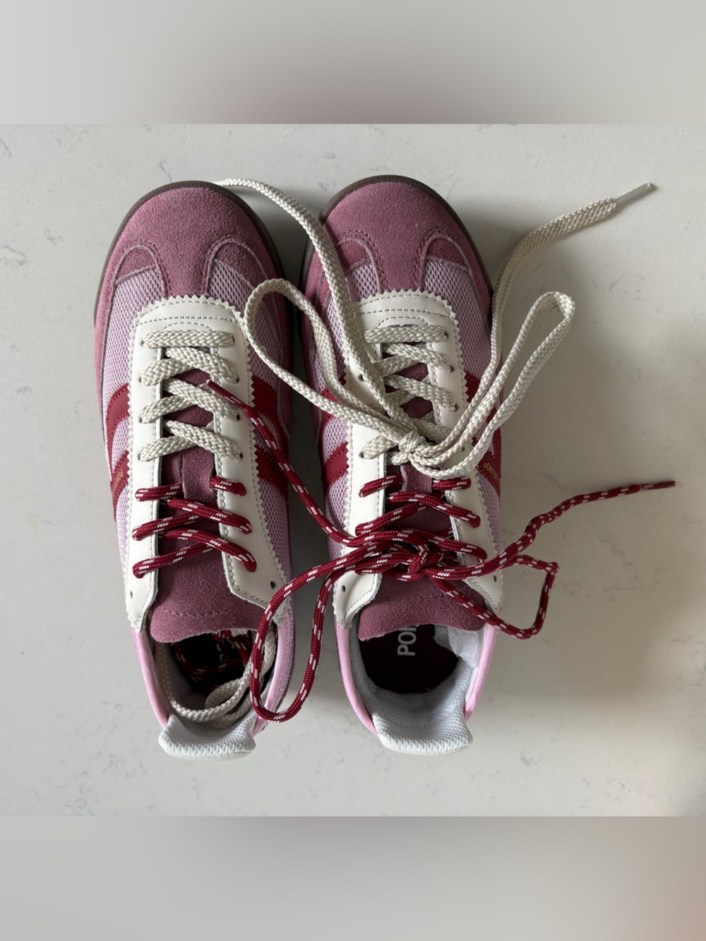 NEW Pompeii Brand Kite Nylon Sneakers - Pink / Red Retro (Size Euro 38, US 7)